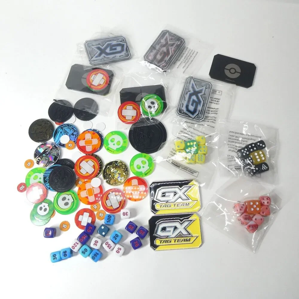 Pokemon TCG Dice Counters Markers GX Lot
